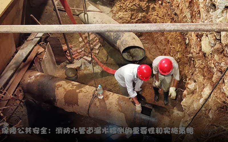 保障公共安全:消防水管道漏水检测的重要性和实施策略